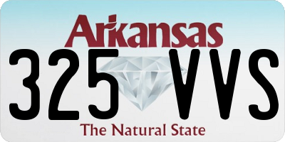 AR license plate 325VVS