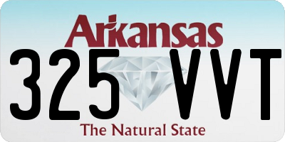 AR license plate 325VVT