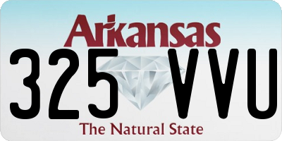AR license plate 325VVU