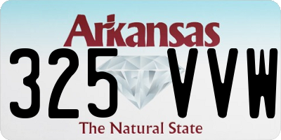 AR license plate 325VVW