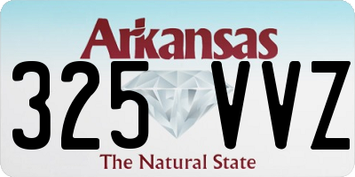 AR license plate 325VVZ