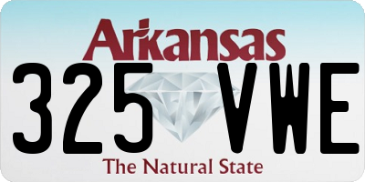 AR license plate 325VWE