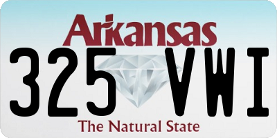 AR license plate 325VWI