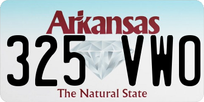 AR license plate 325VWO