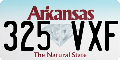 AR license plate 325VXF