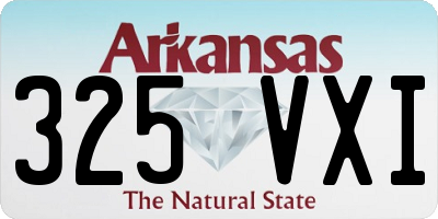 AR license plate 325VXI