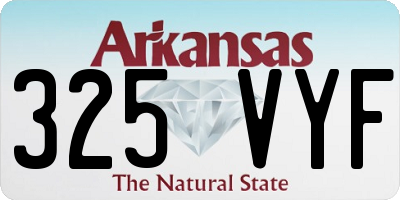 AR license plate 325VYF