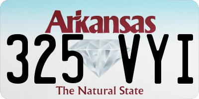 AR license plate 325VYI