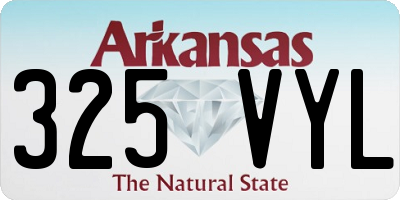AR license plate 325VYL
