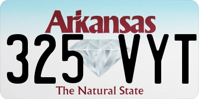 AR license plate 325VYT
