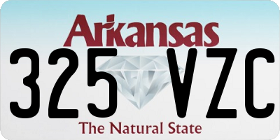 AR license plate 325VZC