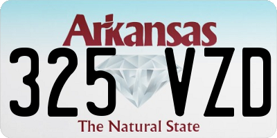 AR license plate 325VZD