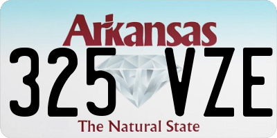AR license plate 325VZE
