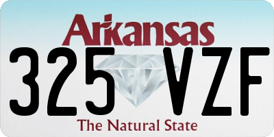 AR license plate 325VZF