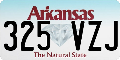 AR license plate 325VZJ
