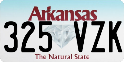 AR license plate 325VZK