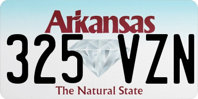 AR license plate 325VZN