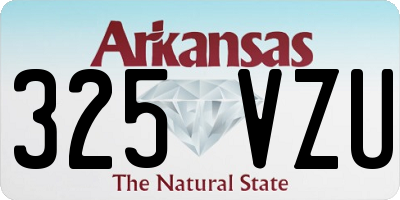 AR license plate 325VZU