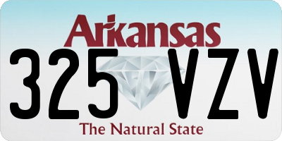 AR license plate 325VZV