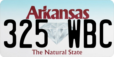 AR license plate 325WBC