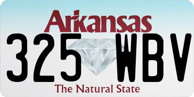AR license plate 325WBV