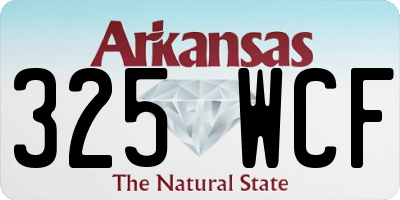 AR license plate 325WCF