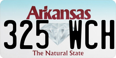 AR license plate 325WCH