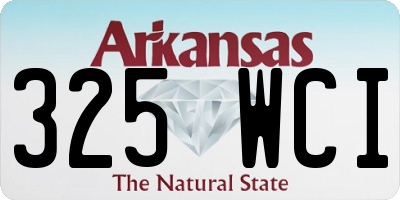 AR license plate 325WCI