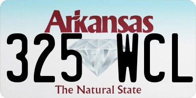 AR license plate 325WCL