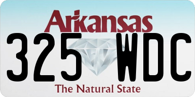AR license plate 325WDC