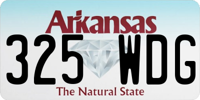 AR license plate 325WDG