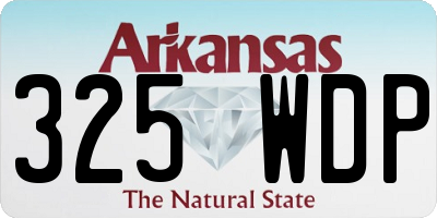 AR license plate 325WDP