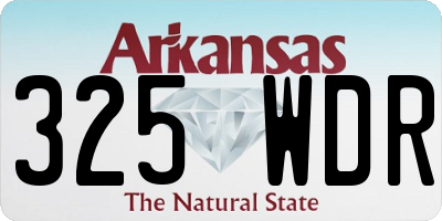 AR license plate 325WDR