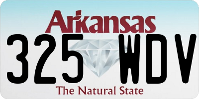 AR license plate 325WDV
