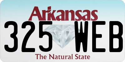 AR license plate 325WEB