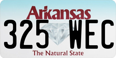 AR license plate 325WEC