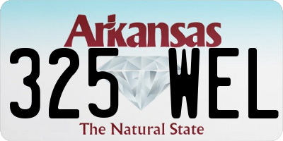 AR license plate 325WEL