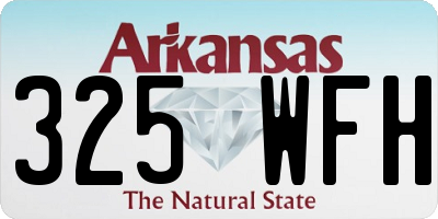 AR license plate 325WFH
