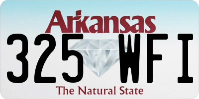 AR license plate 325WFI