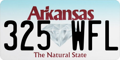 AR license plate 325WFL