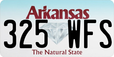 AR license plate 325WFS