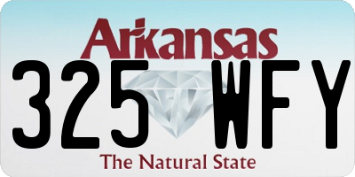 AR license plate 325WFY