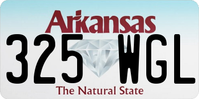 AR license plate 325WGL