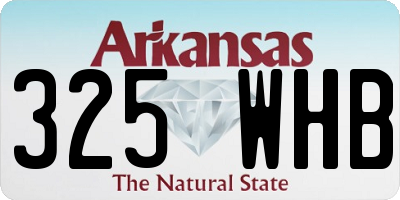 AR license plate 325WHB