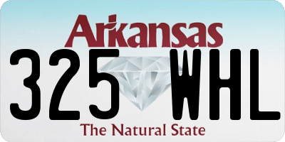 AR license plate 325WHL