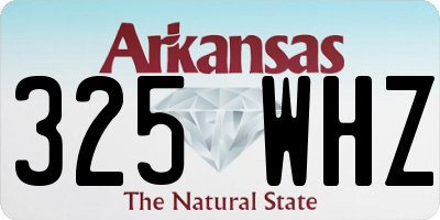 AR license plate 325WHZ