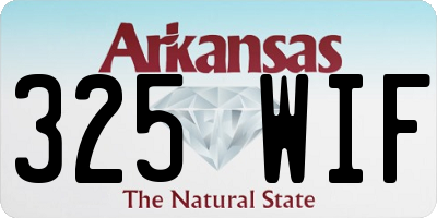 AR license plate 325WIF