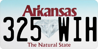 AR license plate 325WIH