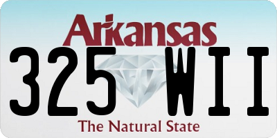 AR license plate 325WII