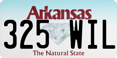AR license plate 325WIL